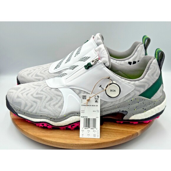 ADIDAS CodeChaos 25 BOA Spikeless Golf Shoes Men\'s 14 White Pink IG8705 main image 5